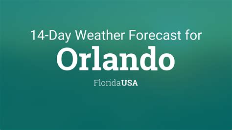 orlando 14 day forecast